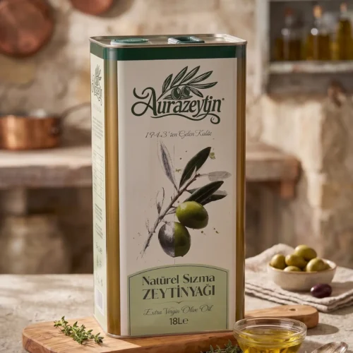 Aurazeytin 18 Litre doğal süzme soğuk sıkım zeytinyağı