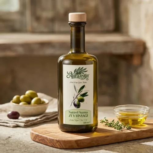 Aurazeytin 500 ml doğal süzme soğuk sıkım zeytinyağı