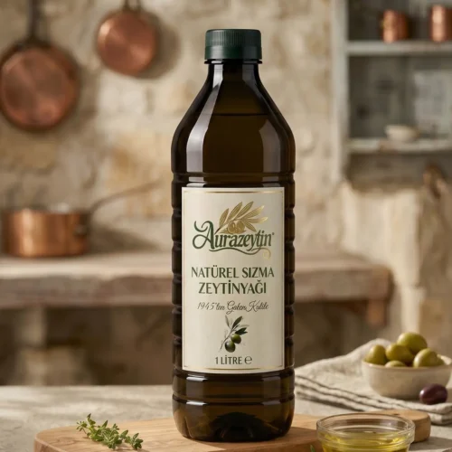 Aurazeytin 1 Litre doğal süzme soğuk sıkım zeytinyağı